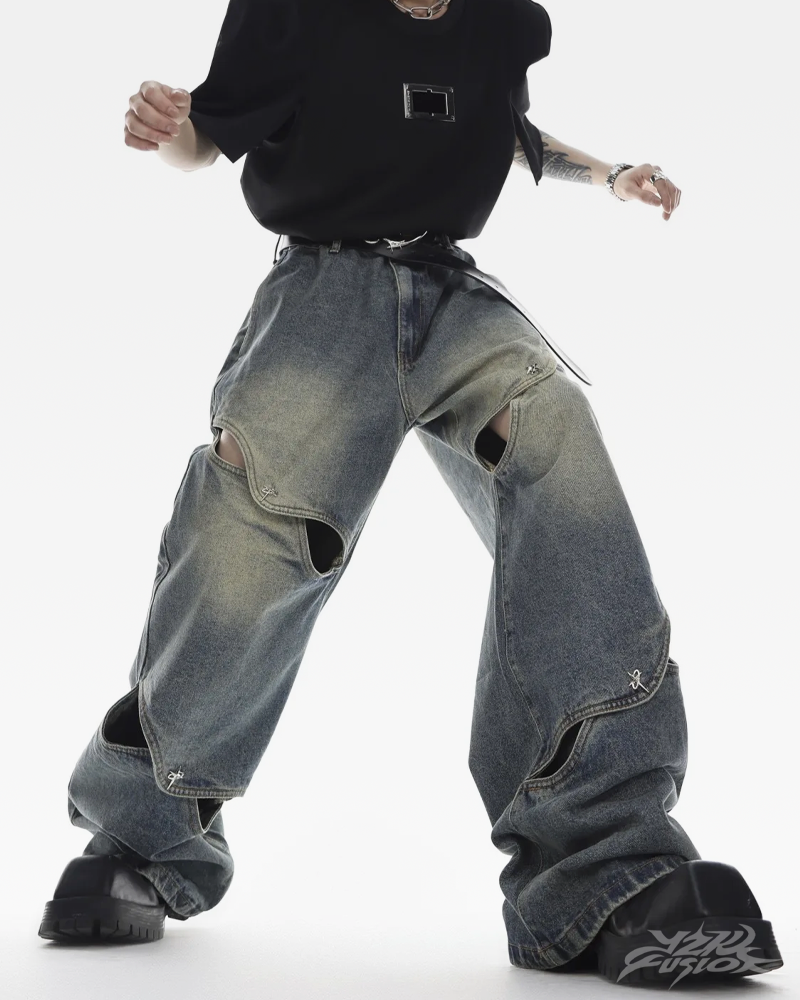 OFFSEAL Y2K Men's Cyber Jeans