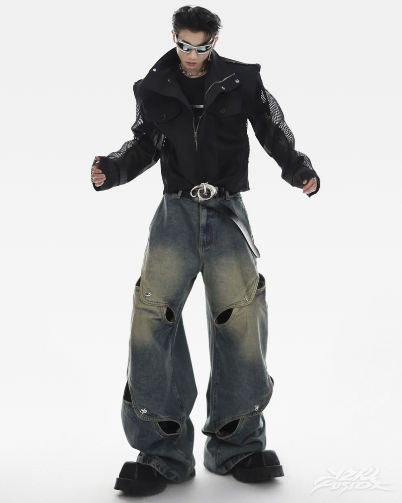 OFFSEAL Y2K Men's Cyber Jeans