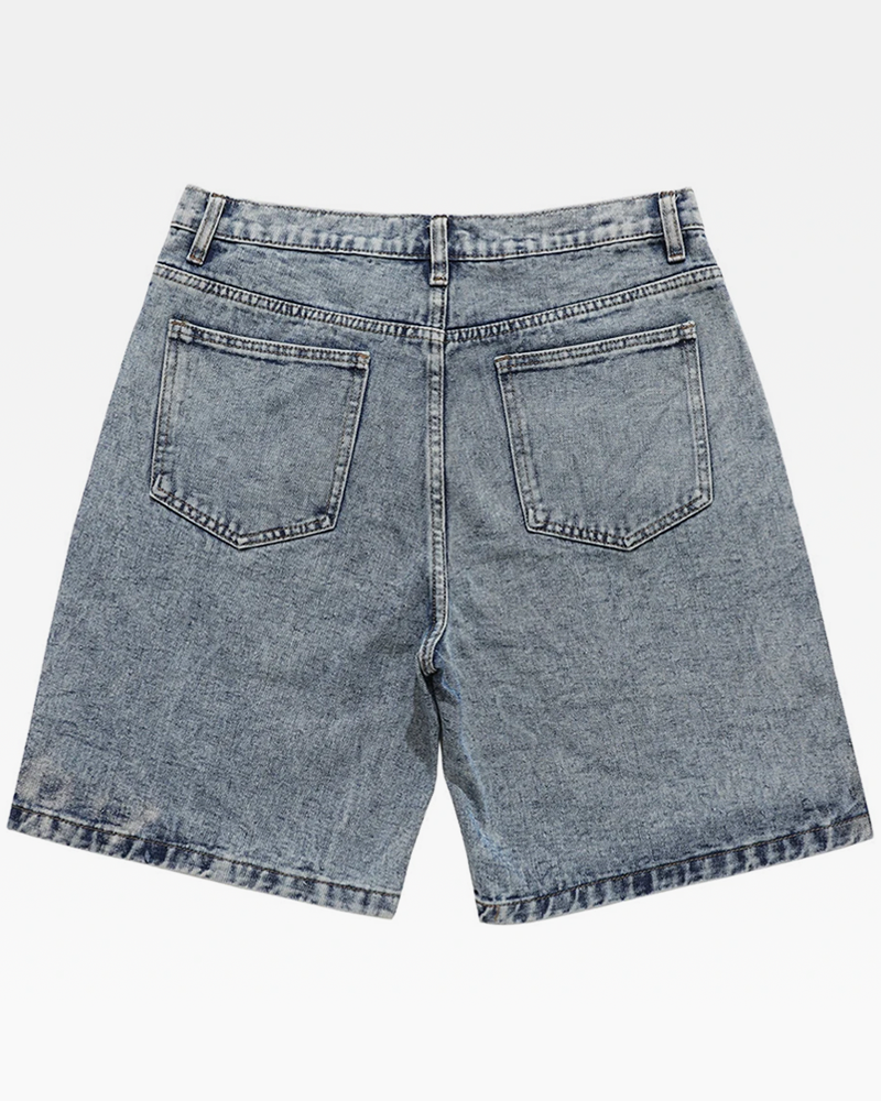 OFFSEAL Denim Star Shorts