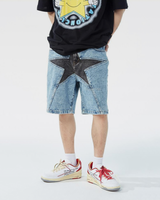 OFFSEAL Denim Star Shorts
