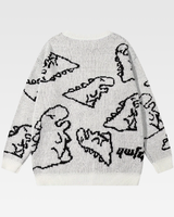 OFFSEAL Y2K Dinosaur Knit Sweater