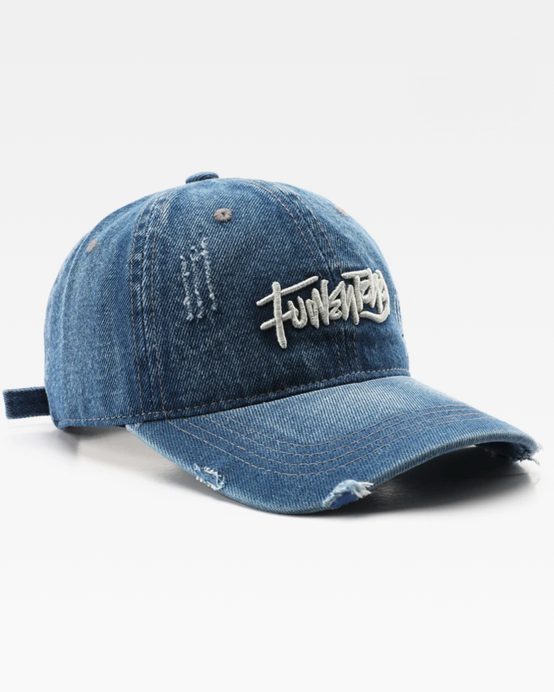 OFFSEAL Embroidered Denim Cap