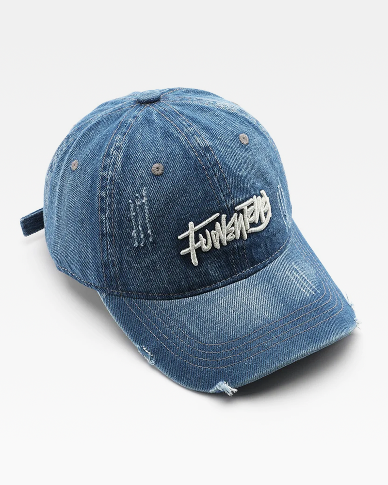 OFFSEAL Embroidered Denim Cap