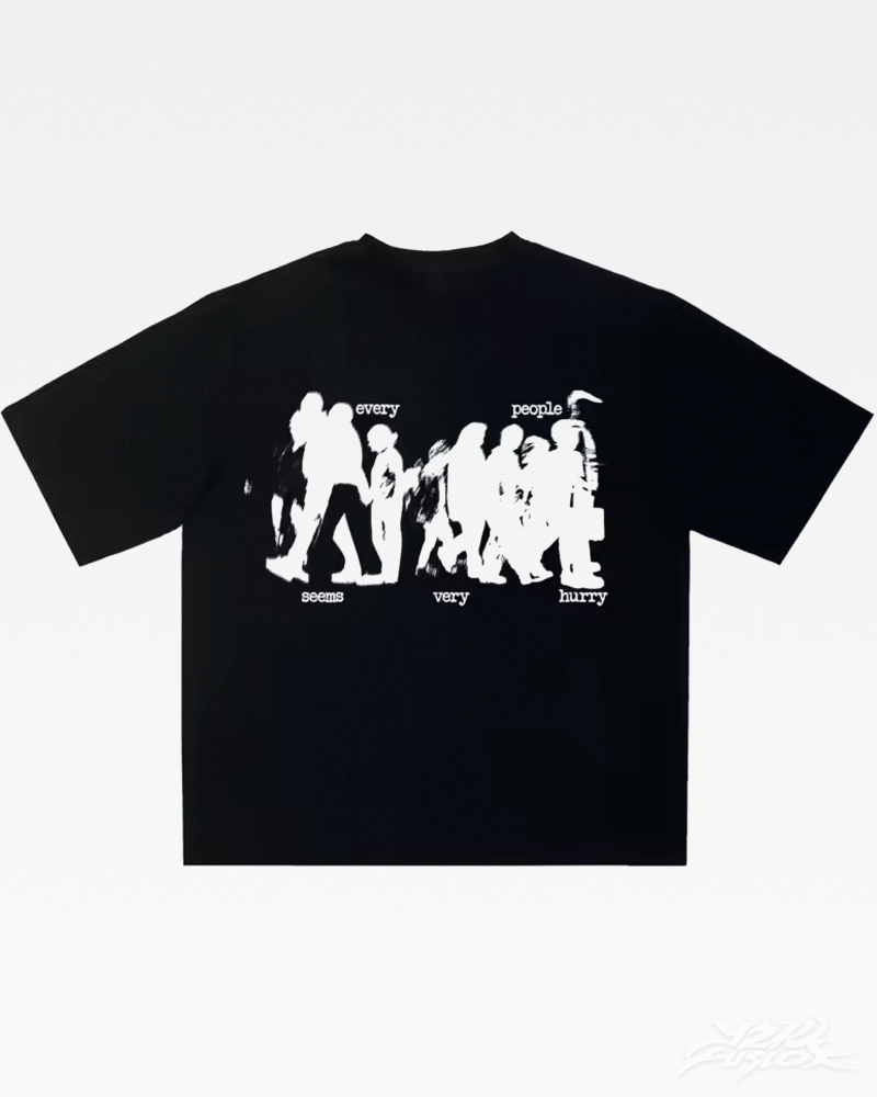 OFFSEAL Y2K "Every People Seems Very Hurry" Shirt
