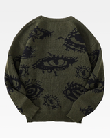 OFFSEAL Eye Pattern Sweater