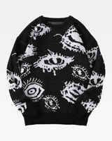 OFFSEAL Eye Pattern Sweater