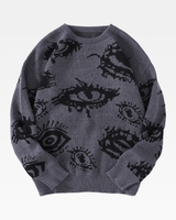 OFFSEAL Eye Pattern Sweater