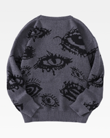 OFFSEAL Eye Pattern Sweater