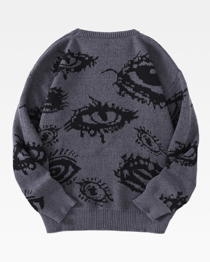 OFFSEAL Eye Pattern Sweater