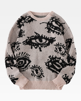 OFFSEAL Eye Pattern Sweater