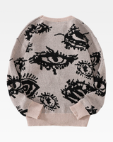 OFFSEAL Eye Pattern Sweater