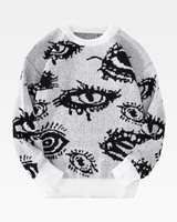 OFFSEAL Eye Pattern Sweater