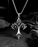 OFFSEAL Flame Cross Necklace