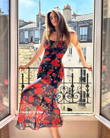 OFFSEAL Floral Mesh Dress