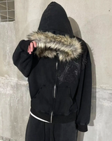 OFFSEAL Fur Hood Hoodie