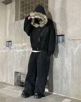 OFFSEAL Fur Hood Hoodie