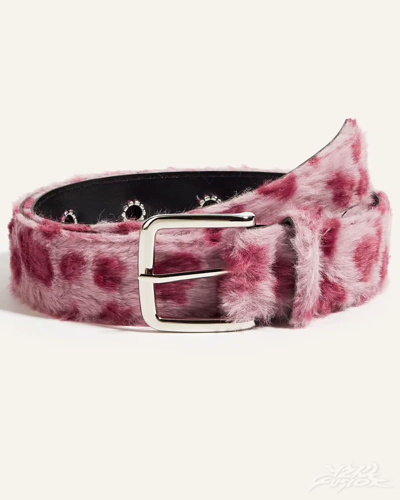 OFFSEAL Fur Leopard Belt