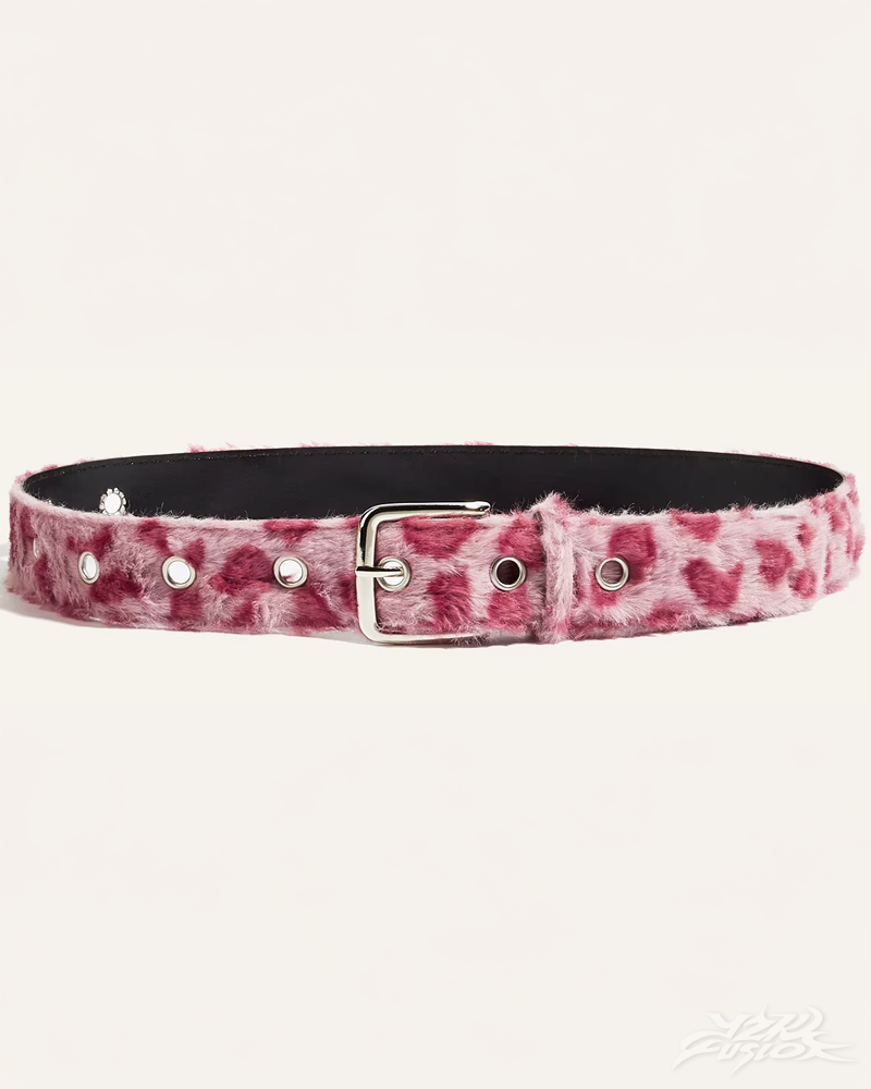 OFFSEAL Fur Leopard Belt