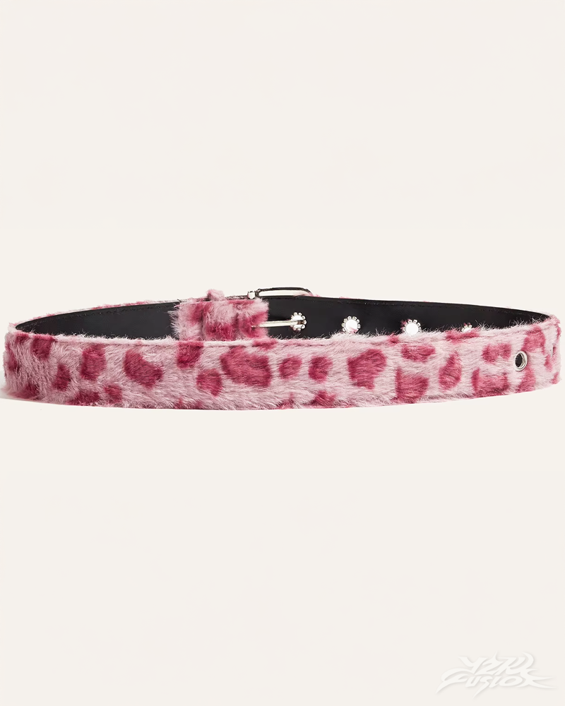 OFFSEAL Fur Leopard Belt