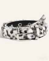 OFFSEAL Fur Leopard Belt