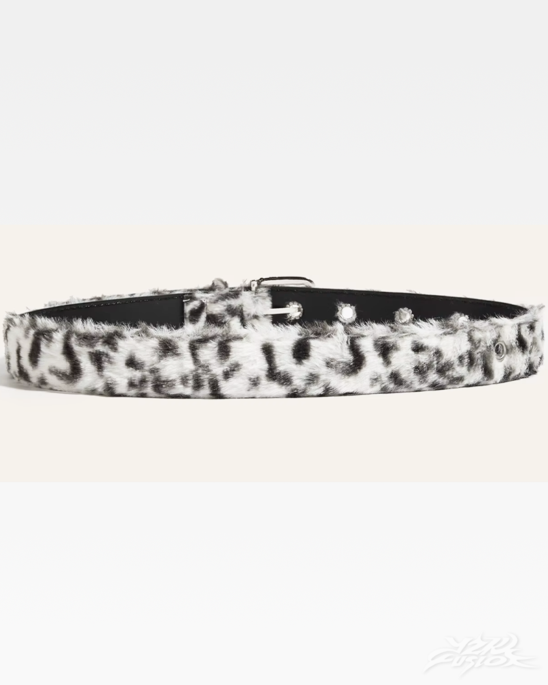 OFFSEAL Fur Leopard Belt