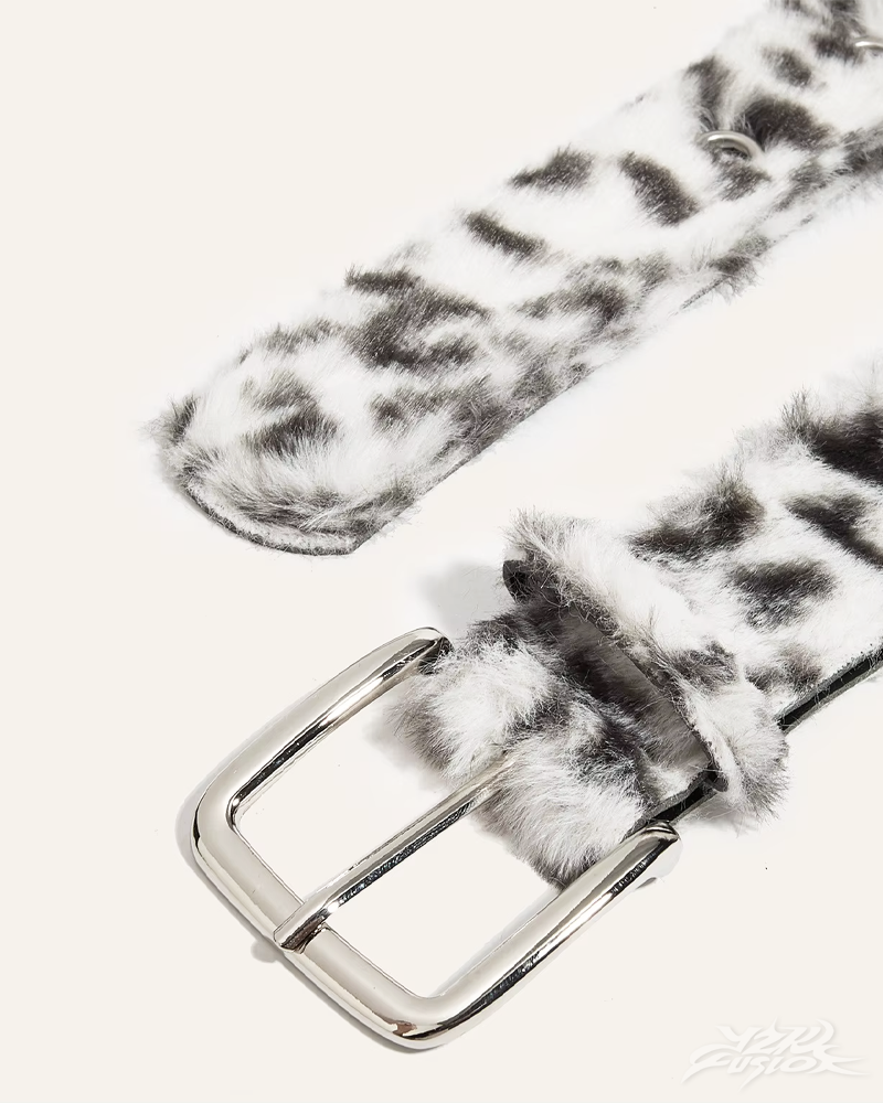 OFFSEAL Fur Leopard Belt