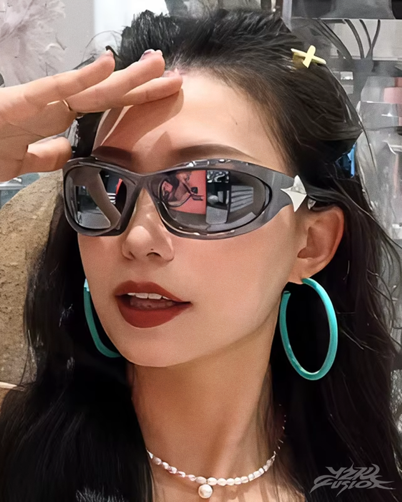 OFFSEAL Y2K Futuristic Sunglasses