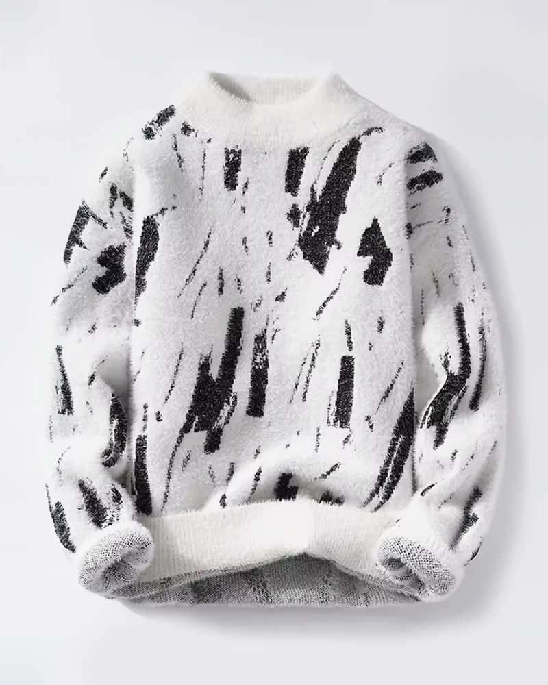 OFFSEAL Fuzzy Sweater