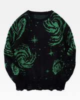 OFFSEAL Y2K Galaxy Knit Sweater