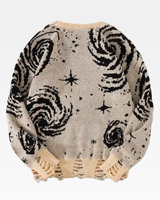 OFFSEAL Y2K Galaxy Knit Sweater