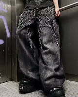 OFFSEAL Gothic Baggy Jeans