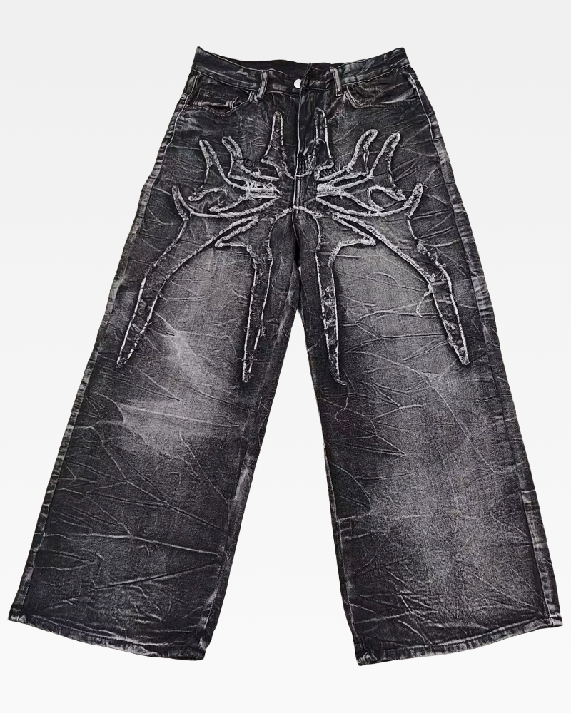 OFFSEAL Gothic Baggy Jeans