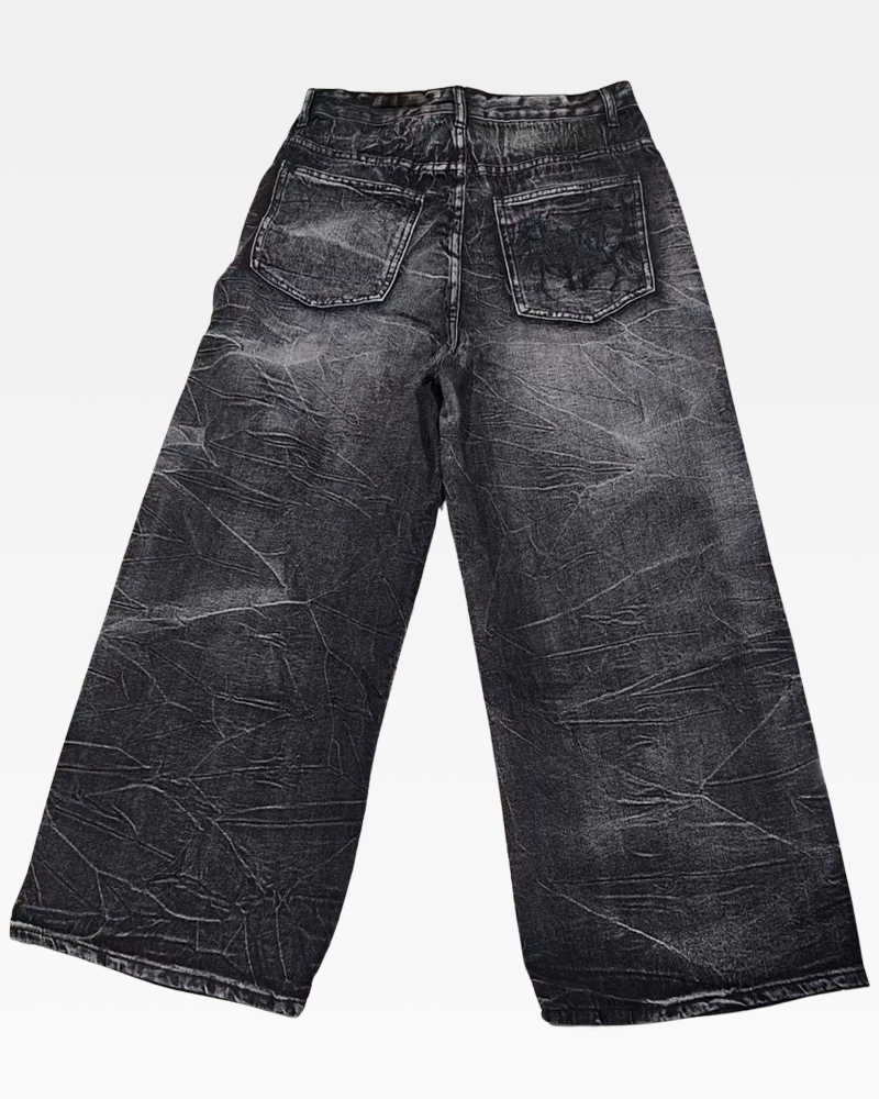 OFFSEAL Gothic Baggy Jeans