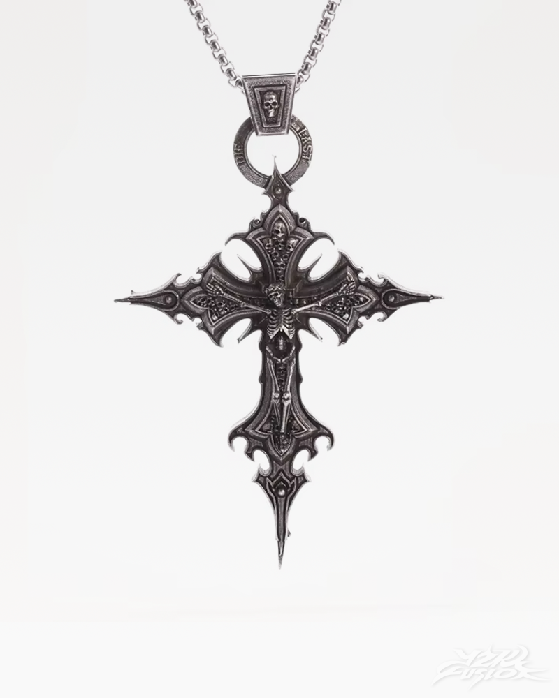 OFFSEAL Gothic Cross Necklace