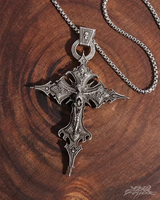 OFFSEAL Gothic Cross Necklace