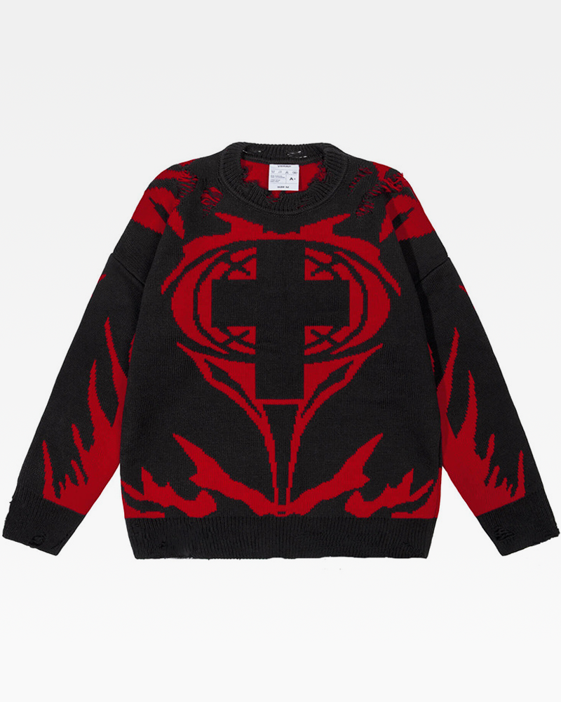 OFFSEAL Gothic Sweater 2