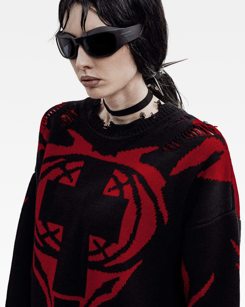 OFFSEAL Gothic Sweater 2
