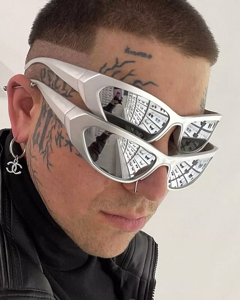 OFFSEAL Y2K Grey Sunglasses