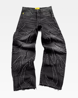 OFFSEAL Grunge Baggy Jeans 2