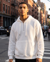 Quarter-Zip Waffle Hoodie — Heavyweight