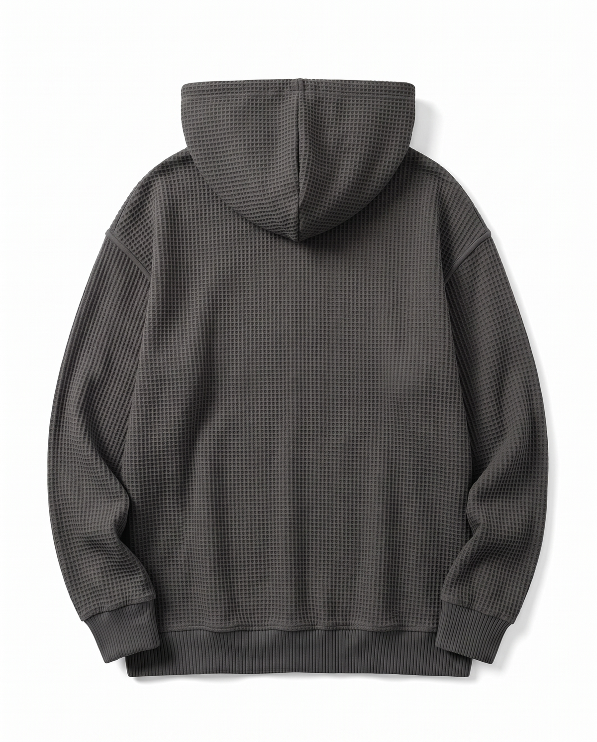 Quarter-Zip Waffle Hoodie — Heavyweight