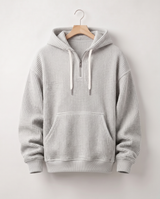 Hoodie Quart-Zip Gaufré — Épais