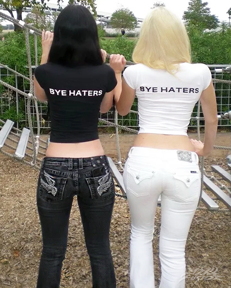 OFFSEAL Hi Haters Bye Haters Crop Top
