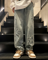 OFFSEAL Star Patchwork Jeans