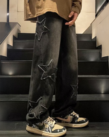 OFFSEAL Star Patchwork Jeans