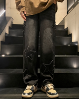 OFFSEAL Star Patchwork Jeans