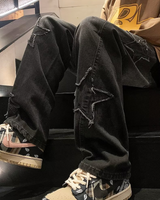 OFFSEAL Star Patchwork Jeans