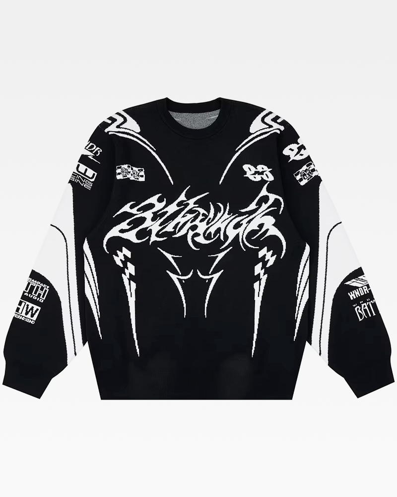 OFFSEAL Knit Sweater Streetwear