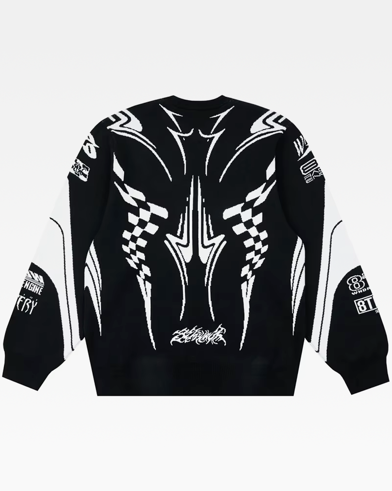 OFFSEAL Knit Sweater Streetwear