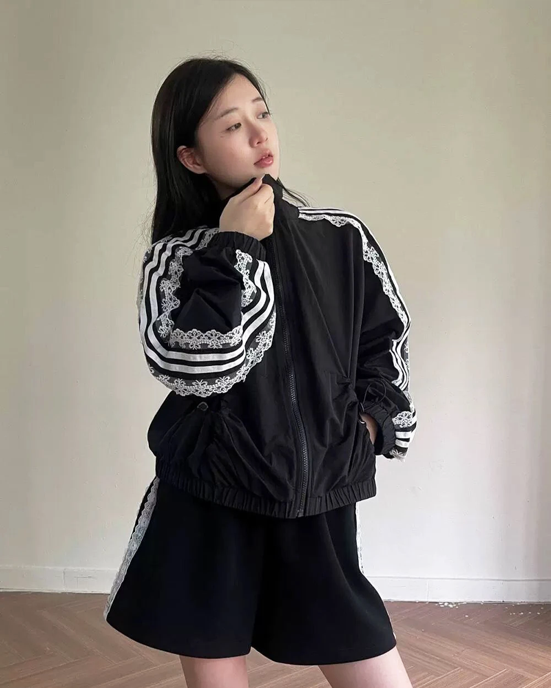 OFFSEAL Lace Track Jacket